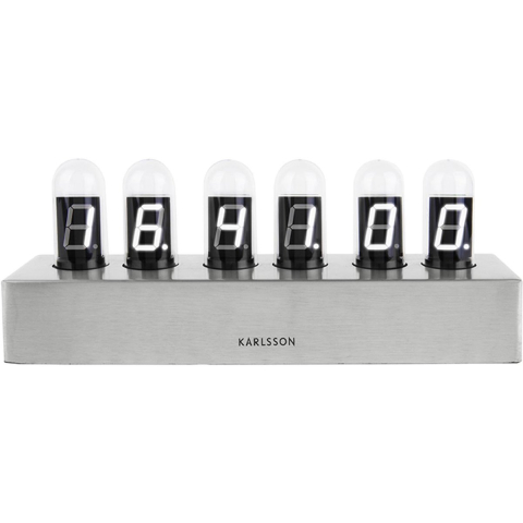 Karlsson tafelklok cathode brushed staal