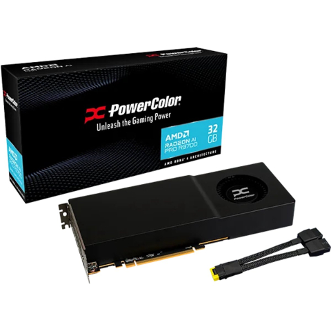 PowerColor Radeon AI PRO R9700 32GB grafische kaart