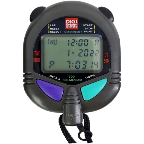 Stopwatch 500 geheugens usb versie Digi Sport Instruments DT500