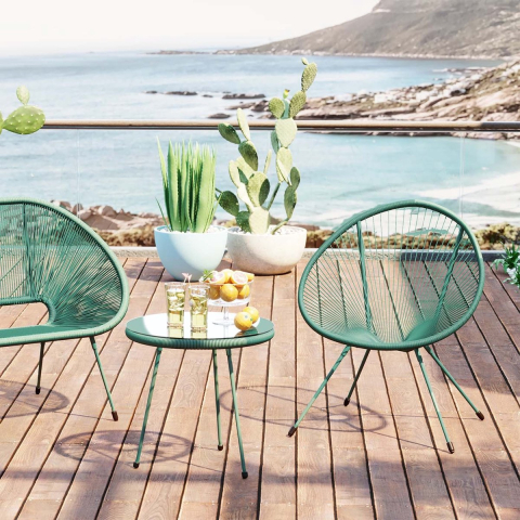 Kare Design Fauteuil acapulco mono green