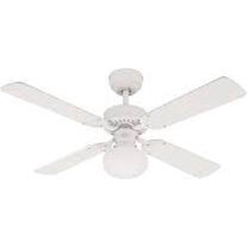 Vegas-ventilator, verlichting, wit/dennenhout, stil - Westinghouse - Woonkamer