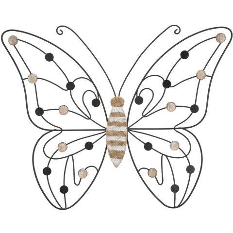 Wanddecoratie Mauro Ferretti E Legno Butterfly