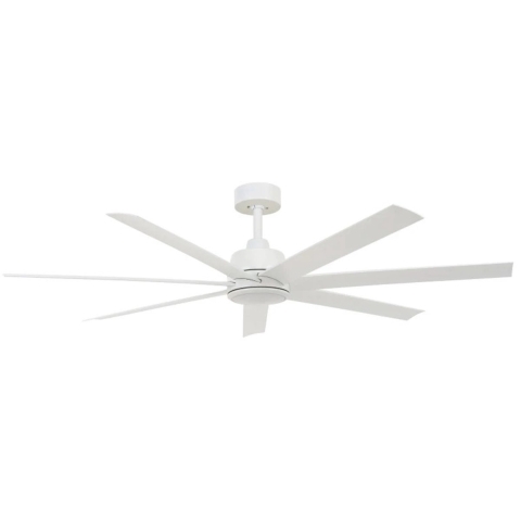 Atlanta plafondventilator met verlichting, wit, 142 cm, stil - Beacon Beacon Lighting - Woonkamer - Modern - Kunststof