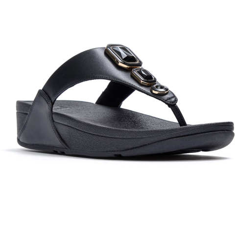 FitFlop Lulu bold crystals toe-post sandals