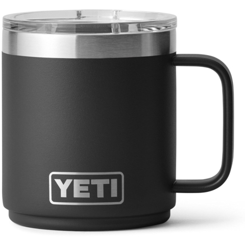 Yeti Rambler Stackable Mug 2.0 10oz Mag Slider Lid, Black, stapelbare thermosmok met deksel, 295 ml