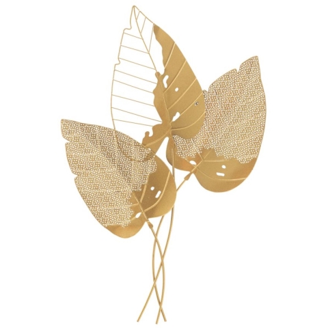 Wanddecoratie Mauro Ferretti Autumn Leaf Gold