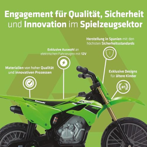 Accu crossbike Kawasaki KX 85 12v