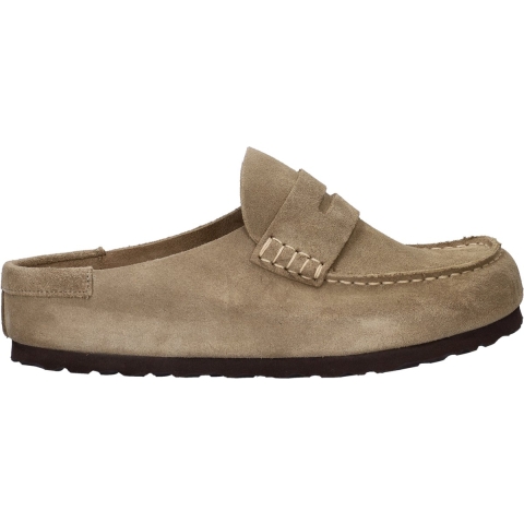 Leren klompen Birkenstock Naples Wrapped Suede