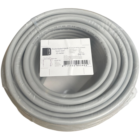 Buitenkabel XMVK 5 x 2.5 mm². 25 m grijs - 03.007.20