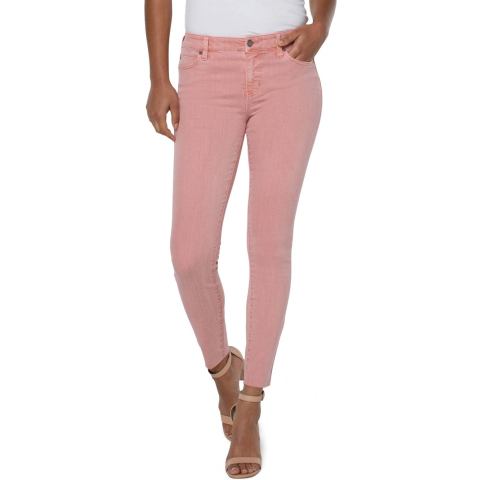 Abby enkel skinny gesneden zoom Rose Blush jeans