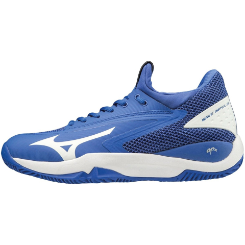 Mizuno Wave Impulse CC Heren Blauw Tennisschoenen