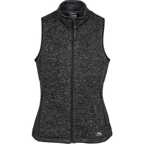 Trespass - Dames Mildred Fleece Bodywarmer (Zwart)