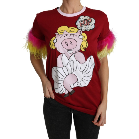 Dolce & Gabbana Vrouwen Veren T-shirt