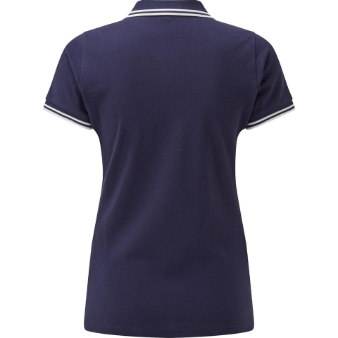 Asquith & Fox Dames/Dames Klassieker Fit Polo (Marine / Wit)