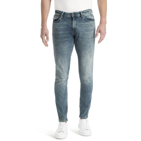 Purewhite The jone w0500 blue denim