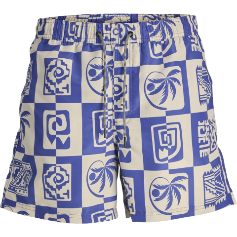 Jack & Jones Heren zwemshort oceanday print blauw