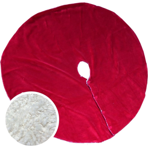 Unique Living treeskirt coby 110cm Ø red kerstboomkleed