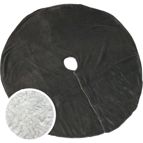 Unique Living treeskirt coby 110cm Ø dark grey kerstboomkleed