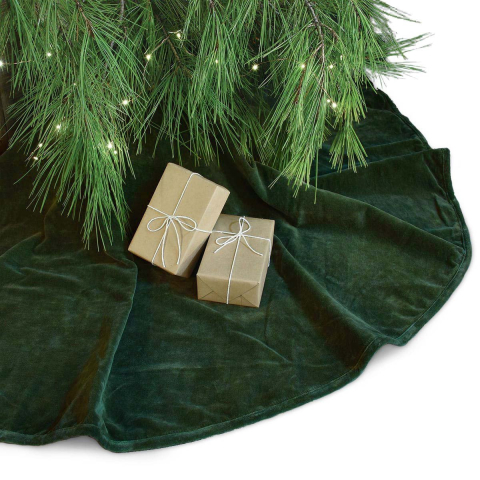 Unique Living treeskirt kelsey 120Øcm dark green kerstboomkleed