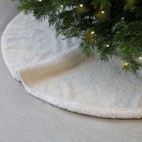 Unique Living kerstboomrok hanna dove white