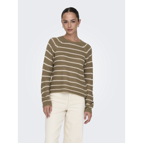 Jacqueline de Yong Ellen l/s oneck raglan pullover knt