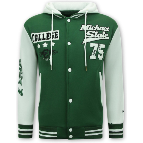 Enos Baseball vest met capuchon 905