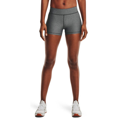 Under Armour HeatGear middelhoge short voor dames, grijs