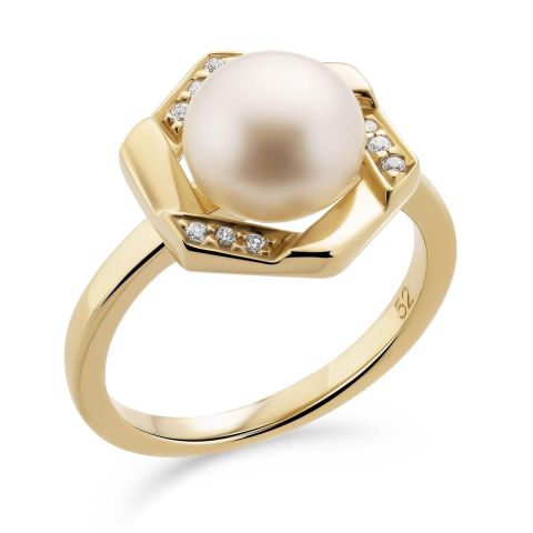Orphelia Dames 925 Zilver Ring - Goud ZR-7469/G
