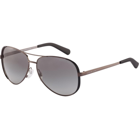 Michael Kors Aviator Womens Gunmetal Black Gray Gray Digient Zonnebril