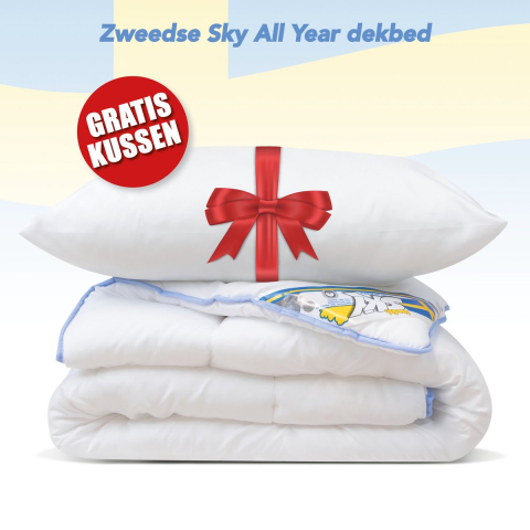 Swedish Sky All year dekbed + 1 hoofdkussen eenpersoons dekbed set 140x220 cm