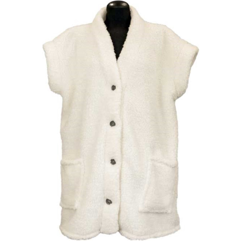 Unique Living bodywarmer mae dove white -70x87cm