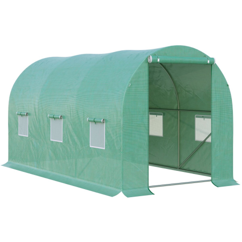 4goodz Tunnelserre kweekkas 395x195x190 cm gaasplastic met raam