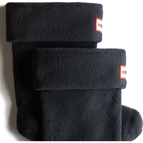 Hunter gerecyclede kindersokken in zwart fleece