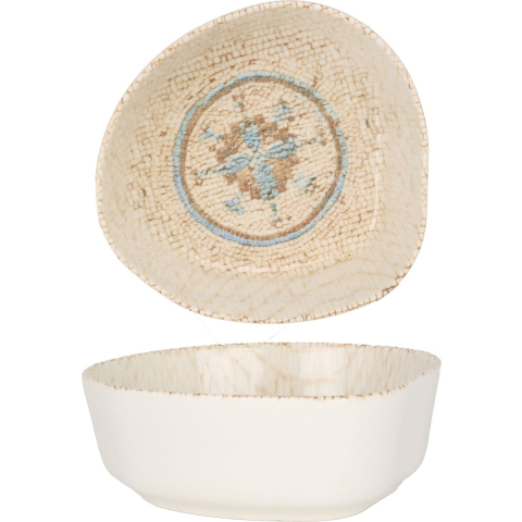 Rinart Kommetje celest porselein 15 cm (550cc) set van 6