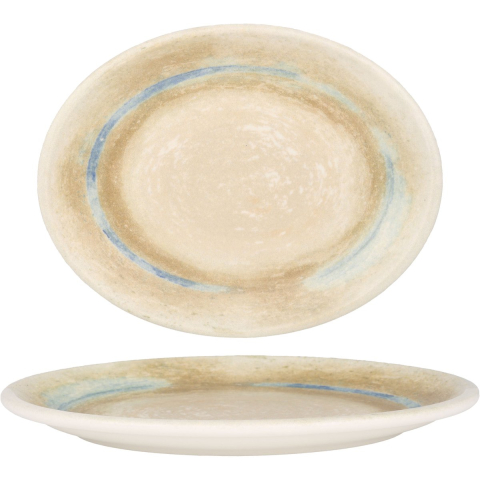 Bonna Serveerschaal tranquil porselein 20x16 cm set van 2