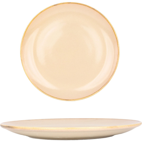Bonna Dinerbord sand hygge porselein 25 cm set van 6