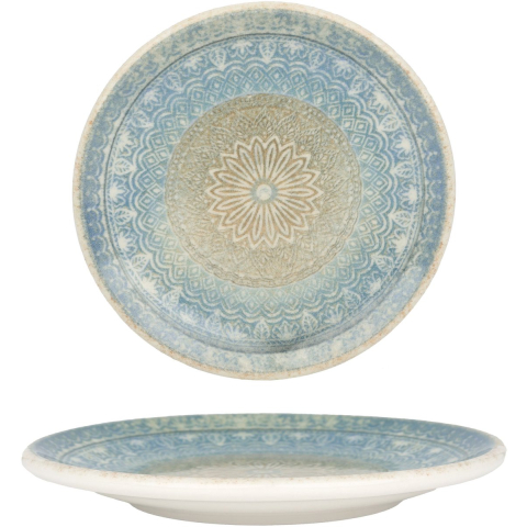 Bonna Dessertbord rivus ethnic porselein 15 cm set van 6