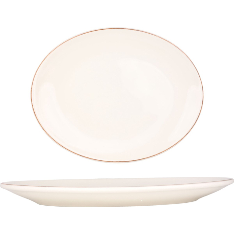 Bonna Serveerschaal retro porselein 36x28 cm set van 2