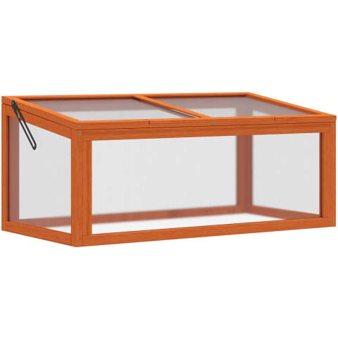 4goodz Outsunny mini-kas met afdekking, weerbestendig, van hout