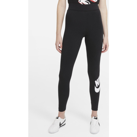 Nike grote swoosh-logo zwarte legging