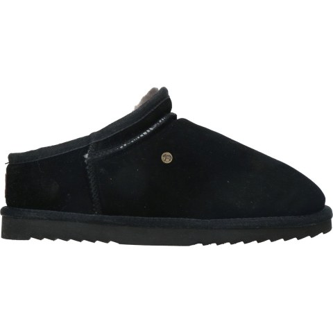 Warmbat Conner black heren pantoffel (gesloten hiel)