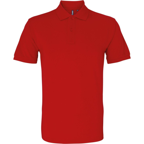 Asquith & Fox Menselijk organisch Klassiek Fit Poloshirt (Kersenrood)