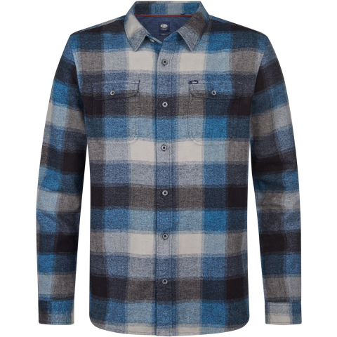 Petrol Industries Heren overshirt m-3050-sil417 519 indie blue