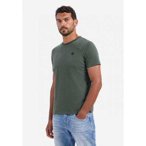 No Excess T-shirt crewneck peached dark green