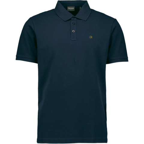 No Excess Polo pique garment dyed night