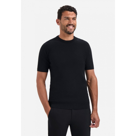 No Excess Pullover short sleeve crewneck soli black