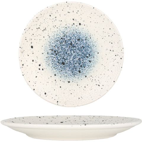 Rinart Dessertbord splash porselein 23 cm set van 6