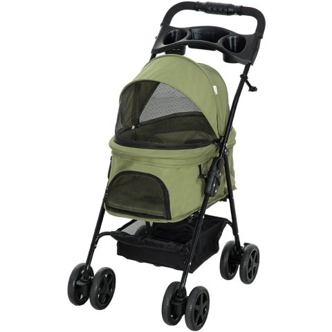 4goodz Hondenbuggy met zonnedak en opbergnet tot 4 kg -