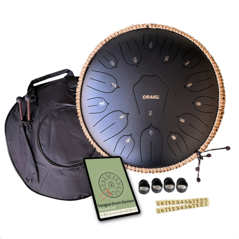 Orakl Steel tongue drum elysium kosmisch zwart