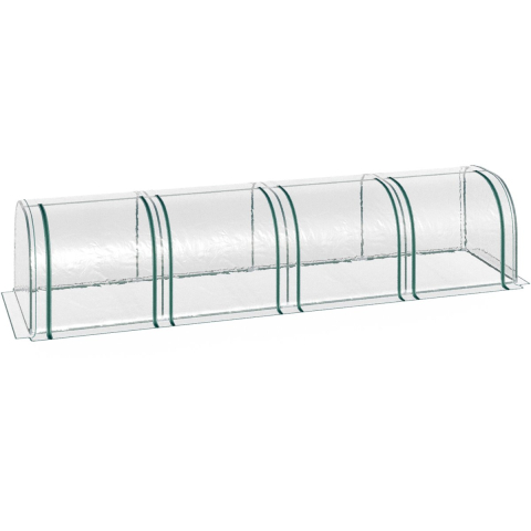 4goodz Kweekkas met raam 395x100x80 cm foliekas